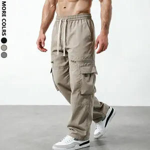 Grey Cargo Pants | Multi-Zip Pocket Streetwear Bottoms