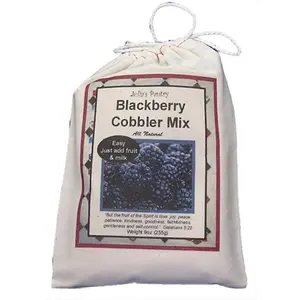Julia's Pantry  Blackberry Cobbler Mix Cloth Bag 9oz- Pack of 4