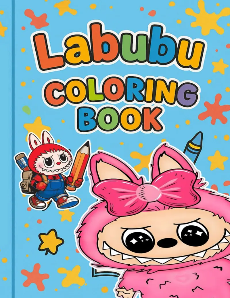 Labubu coloring book: A Coloring Journey with Your Favorite Monster Friend