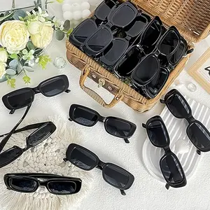 20pcs Retro Square Glasses, Classic Square Frame for Men and Women, Luxury Wedding Favors, Christmas, Valentine's Day, Rock Theme Party