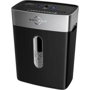 Paper Shredder for Home Office, 4 Gal Bin, 10-Sheet Cross-Cut, P-4 High Security Level, Quiet Credit Card Shredder with Jam Proof System