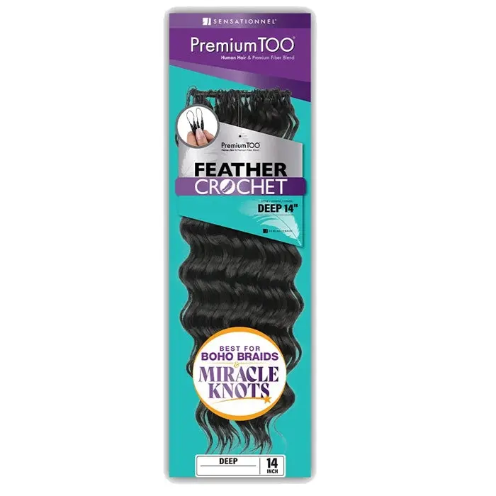 Sensationnel Premium Too Feather Crochet Braids - DEEP 14/18" - Human Hair Blend