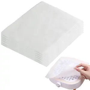 200 Sheets Disposable White Nail Dust Collector Filter Paper Fit Most Nail Dust Collector Machines, Nail Filter Accessories for Nail Salon Nail Supplies