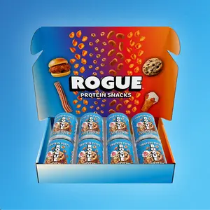Rogue Protein Snacks | Chocolate Chip Cookie Protein Chips (4-pk & 8-pk) | 20g Protein, Clean Ingredients, 1B+ Active Probiotics, Flavor Blasted Healthy Snack