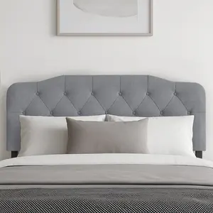 Favorer Angela Tufted Upholstered Headboard, Adjustable Height, Classic Design, Easy Assembly