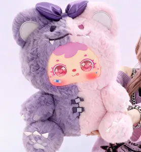 【Buy 3, Get 1 Free – “No Box” Option】Samuel 400% Bear Critical Hit Series Plush Blind Box，Toys，Pop，Samuel，Collectible，Plush，Dolls