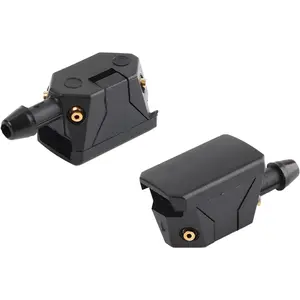 2 count Front Windshield Washer Nozzles, 4 Holes Straight Column Auto Window Wiper Washer Sprayers,  Windshield Left Right Wiper Sprayer Nozzle for   SUVs