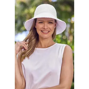 Marina Cloche Sun Hat | White
