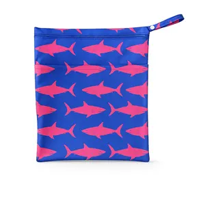 Wet Bag (Pink Sharks)