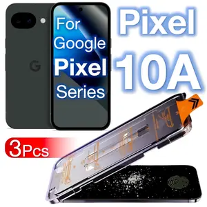 3-Pack Privacy Screen Protector for Google Pixel 10A 10 9 Pro XL 8 7 6 9A 8A 7A 6A  Series, Anti-Spy Tempered Glass Film, Supports Ultrasonic Fingerprint, Dust-Free, Bubble-Free
