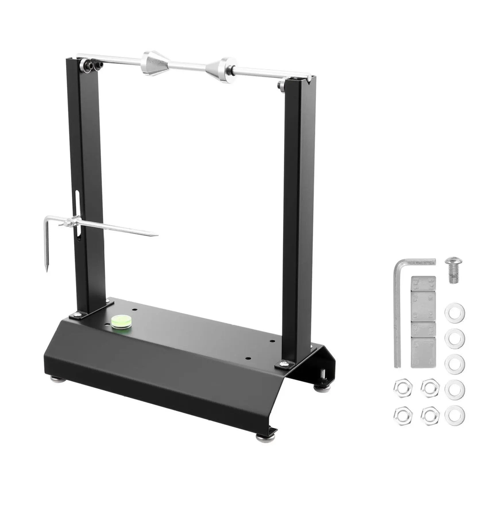 Motorcycle Wheel Balancer, 88.2lbs Capacity, Tire Balancing Stand & Truing Tool with Cones, Pointer, 5/10g Weights, for Bikes, Cruisers, DIY Wheel Repair For Hollow Axles