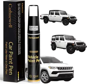 Bright White(PW7/GW7) Touch Up Paint for Jeep, Car Paint Pen Scratch Repair Two-In-One Touch Up Paint, Exact Color Match for Jeep Automotive Scratch Remover for Deep Scratches