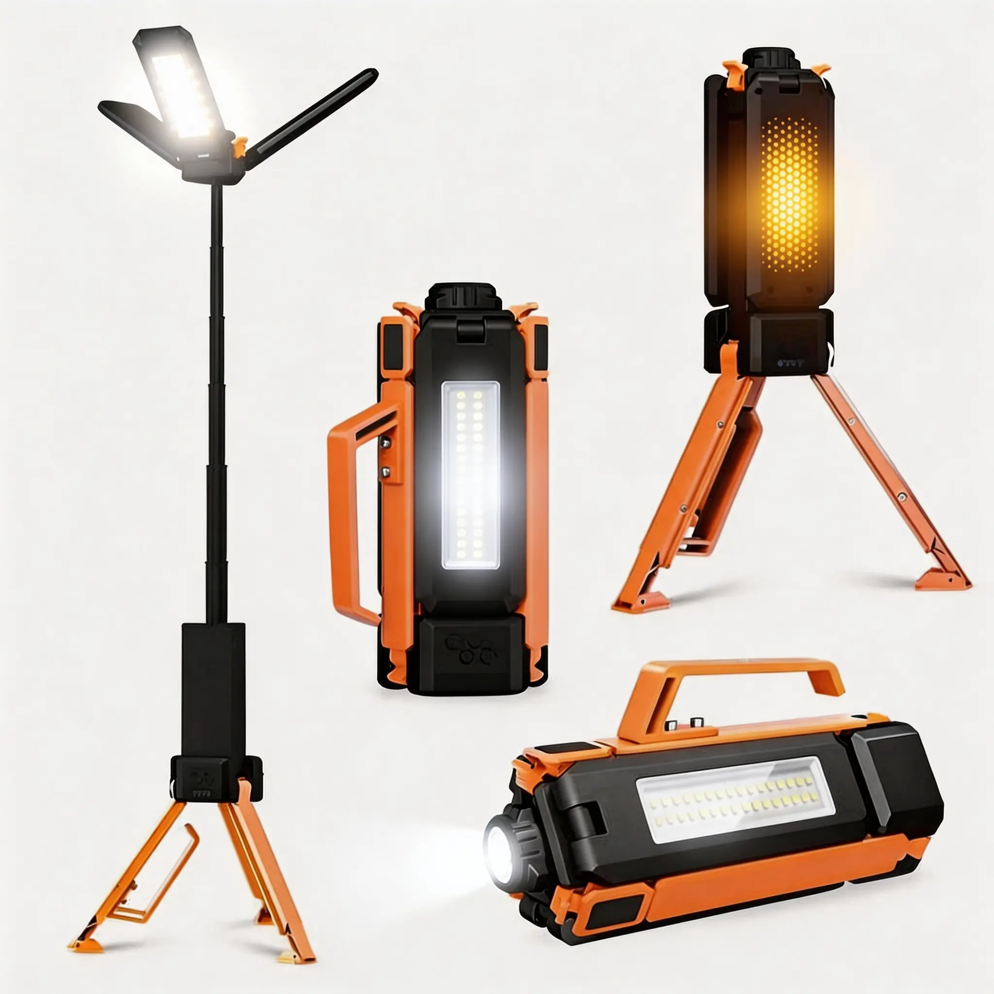 ZANOID Multifunctional Camping Lantern & Flashlight, Telescopic Rechargeable LED Light with 15000mAh Power Bank, Dimmable & IP65 Waterproof for Outdoor Emergencies, Adjustable Waterproof Flashlight, Led Rechargeable Flashlights