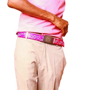 BillupTheWorld Pink Unisex leather Belts