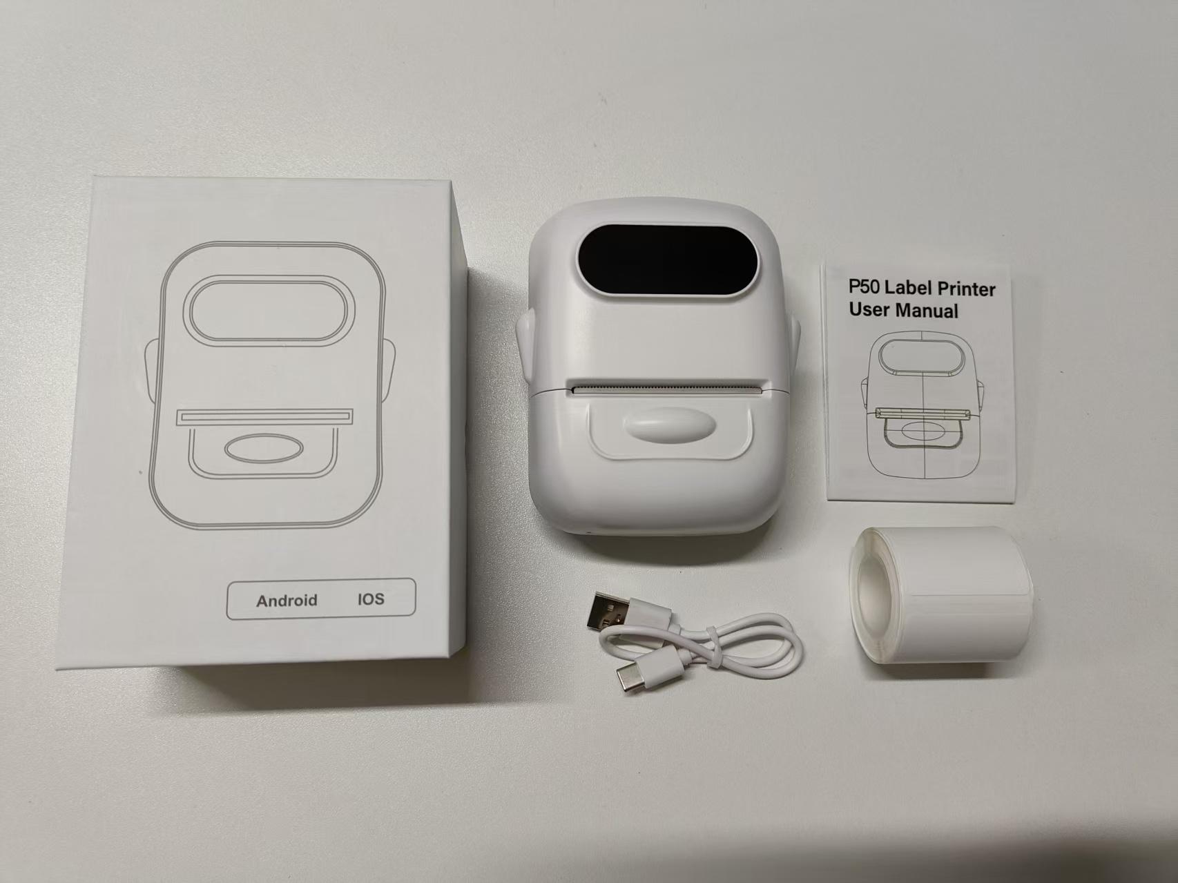 Label Maker, label printer, portable wireless Bluetooth printer, can print item labels, product labels, document labels, etc. Compatible with Apple and Android. Black Friday.Easter.