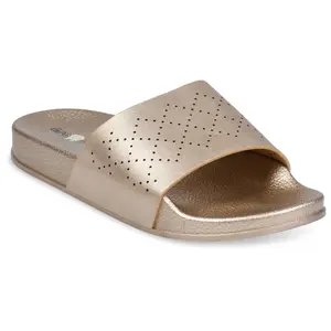 GaaHuu Womens Embossed Diamond Pattern Pool Slide GaaHuu Womens Embossed Diamond Pattern Pool Slide