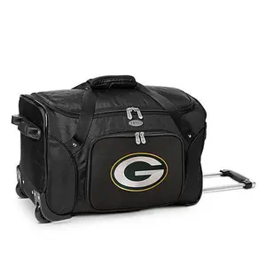 Football Fan Shop Officially Licensed NFL Green Bay Packers 22" Wheeled Duffel Bag