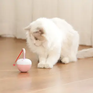 Automatic Cat Laser Pointer Toy, USB Rechargeable, Safe Light Interactive Pet Toy, Plastic Material, Low Power Laser, Suitable for Apartments