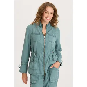 Hall Four Pocket Cinchable Twill/Rib Jacket