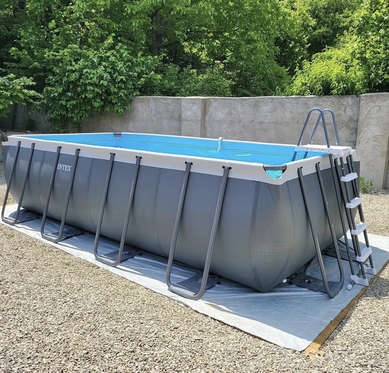 Intex 32' × 16' × 52" Rectangular Ultra XTR Frame Above Ground Swimming Pool Set