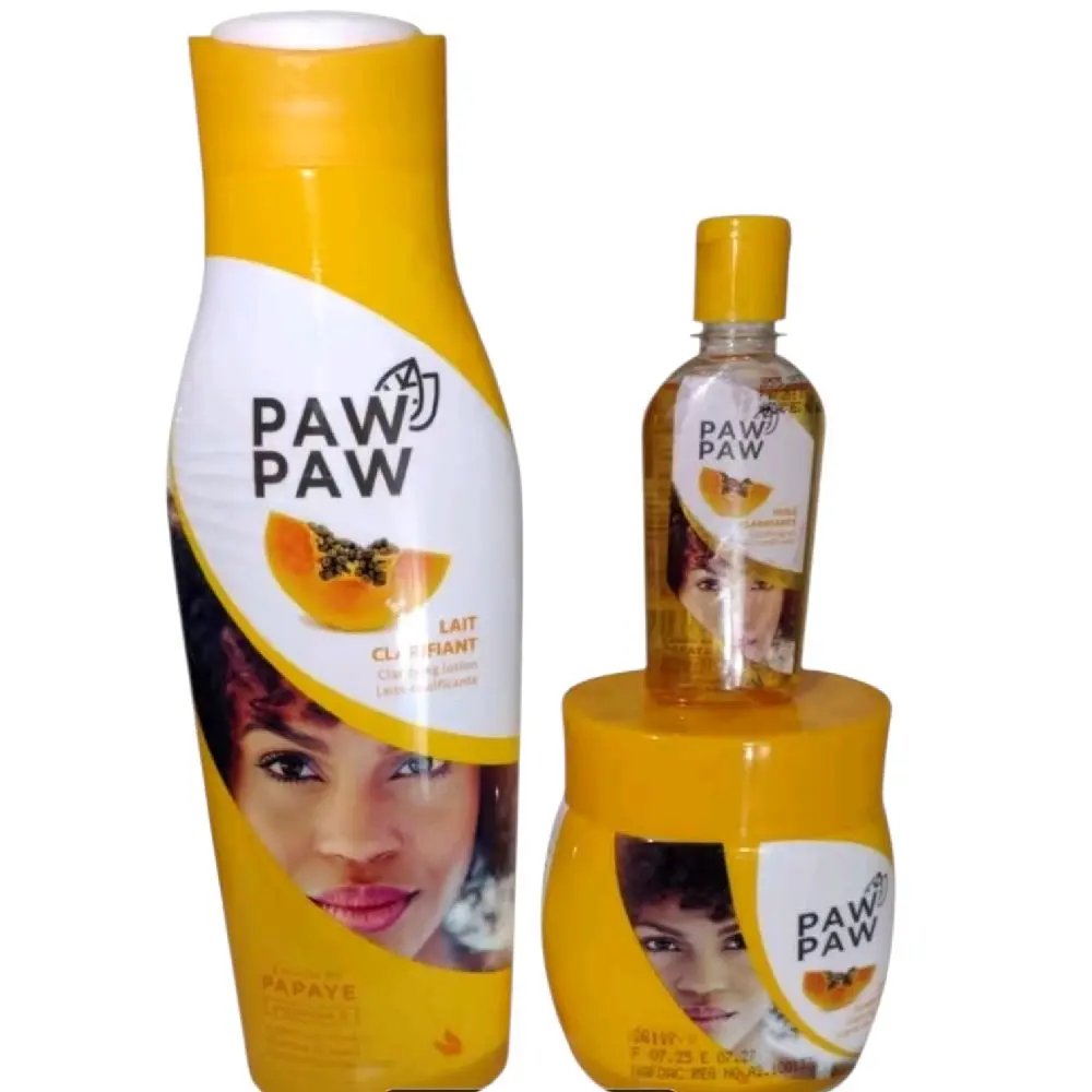 Moisturizing Pawpaw Body Skincare Set with Cosmetic Organizer for Personal Beauty Storage