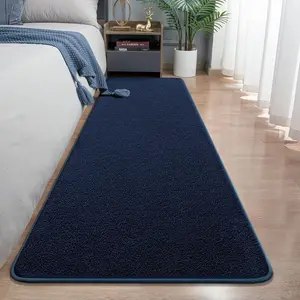 Runner Rug for Hallway, 2x8 Feet Non-Slip Washable Navy Blue Long Area Rug for Hallways Bedroom, Soft Comfy Runner Rugs Indoor Carpet for Entrance Living Room