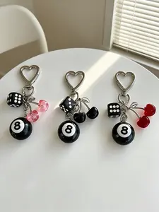 Bag Charm Pendants Cherrye Bag Charm Multiple Colors Available 3d Realistic Hanging Ornament High Quality And Wear-Resistant Sweet Yet Edgy Stylish And Versatile Fashion Bag Charms Gifts For Friends & Couples For Bags And Keys Bag Decoration