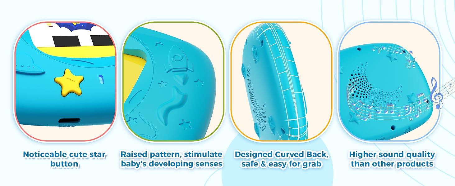 HOMESTEC Toddlers Bilingual Spanish & English Talking Flash Cards with 288 Sight Words, Speech Therapy Toys for 3 4 5 6 Years Old Boys and Girls, Learning Educational Kids Gifts (Bilingual Version))