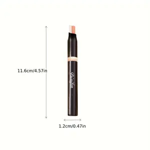 Glitter Double Color Gradient Eyeshadow Stick Pencil Two Tone Shimmer Metallic Lazy Eye Shadow Pen Waterproof 2 in 1 Eye Makeup