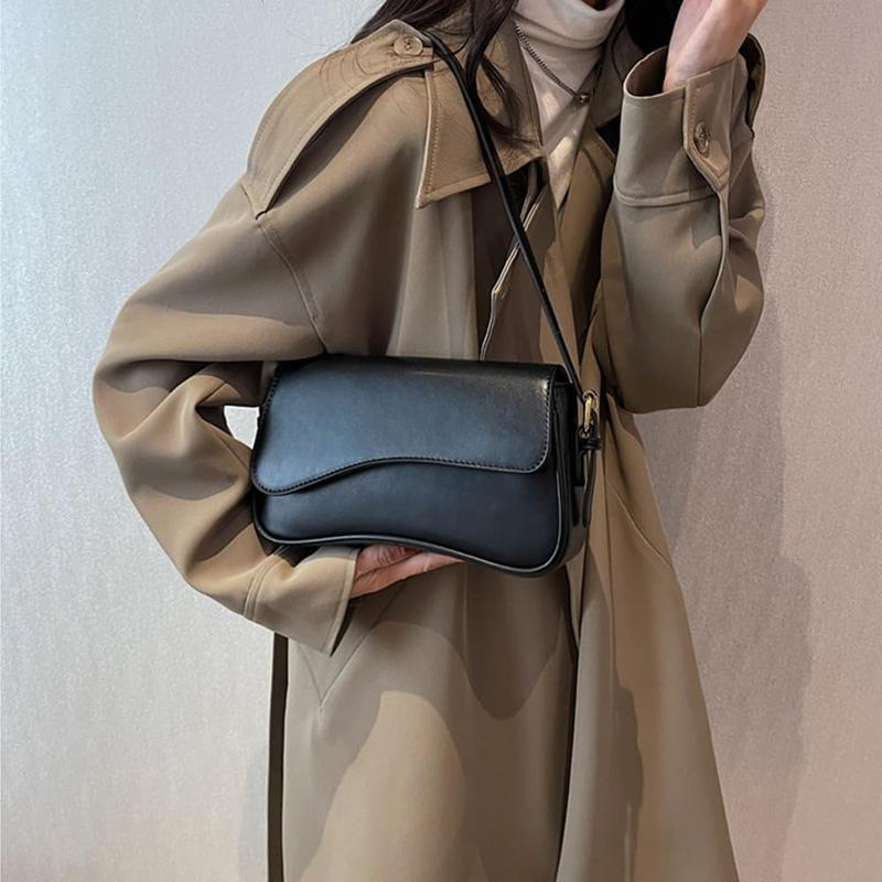 2025 Shoulder Bag for Women Y2K Trendy Red Purse Clutch Purse Handbag PU Leather Tote Bag Crossbody Bags