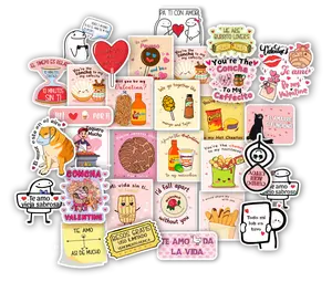 30-Piece Mexican Themed Love & Romantic Sticker Set – Funny & Cute Stickers for Couples, Amigos & More –Water-resistant vinyl  Decals Diy Kit Scrapbook Page