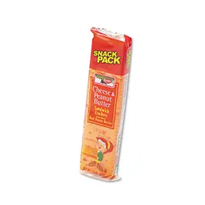 Keebler  Sandwich Crackers Cheese & Peanut Butter 8-Piece Snack Pack 12 Packs/Box