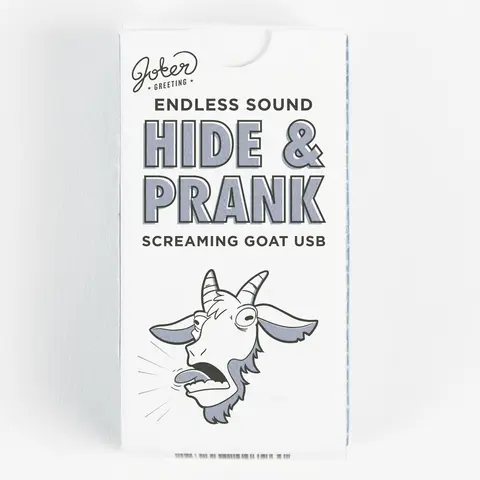 Joker Greeting USB Goat Scream Gag Toy - Plug & Play Office Equipment Part, Creative Prank Gift, USB Prank Prop, USB-Powered Unisex Collection Toy