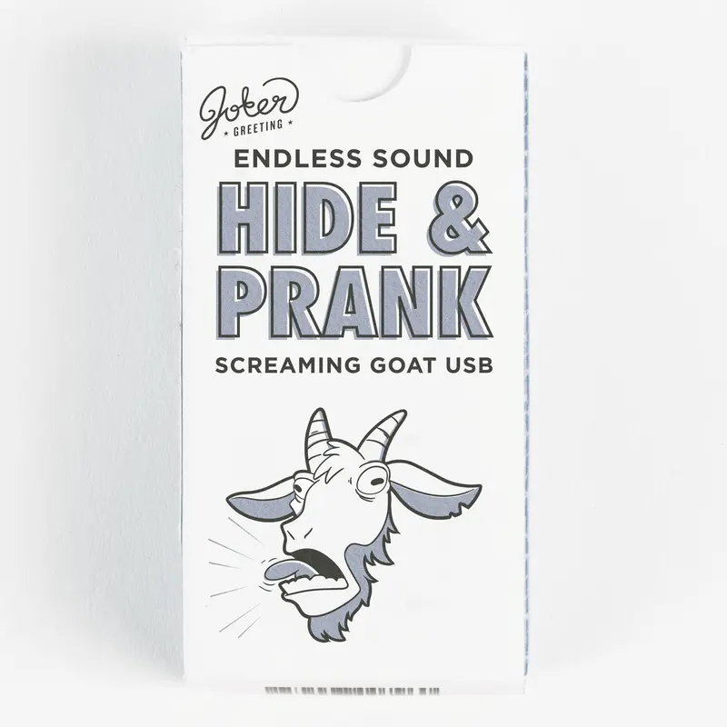 Joker Greeting USB Goat Scream Gag Toy - Plug & Play Office Equipment Part, Creative Prank Gift, USB Prank Prop, USB-Powered Unisex Collection Toy