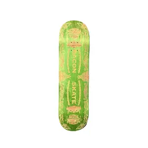 Bacon Skateboards Deck "Singer" Assorted Colored Veneers 7.3 x 28" Mini to 9.5 x 33" 15" Wheelbase Skateboard Deck