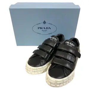 Pre-owned PRADA Other Small Leather Goods Leather Velcro Sneakers
