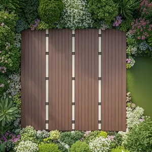 Plastic Interlocking Deck Tiles,44 Pack ,12"x12" Square Waterproof Outdoor All Weather Use,Outdoor or Indoor Poolside Balcony Backyard