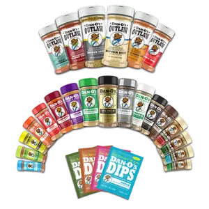 Ultimate Seasoning Bundle – 27 Flavors! All the Dan-O's Premium Blends, Dan-O's Dips, and Dan-O's Outlaws in one Combo! Seasoning Sampler