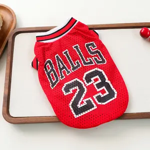 Breathable Mesh Pet Basketball Jersey Vest for Dogs & Cats – Lightweight Summer Cooling Shirt for Small Dogs, Puppy Clothes for Teddy, Bichon, Pomeranian