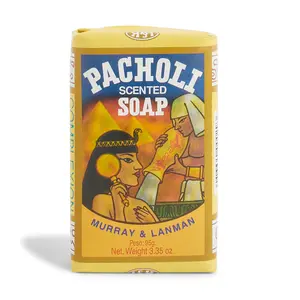 Lanman & Kemp Patchouli Bar Soap 3.3 oz Sweet Spicy Woodsy Scent Unisex Soap Made in Peru Classic Patchouli Fragrance for Daily Cleansing