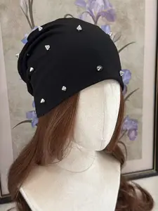 Gothic Hat Unisex Fitted Beanie, Rivet Rock Punk Hat, Stud Spike Design, Y2K Style, & Options, Perfect for Men & Women