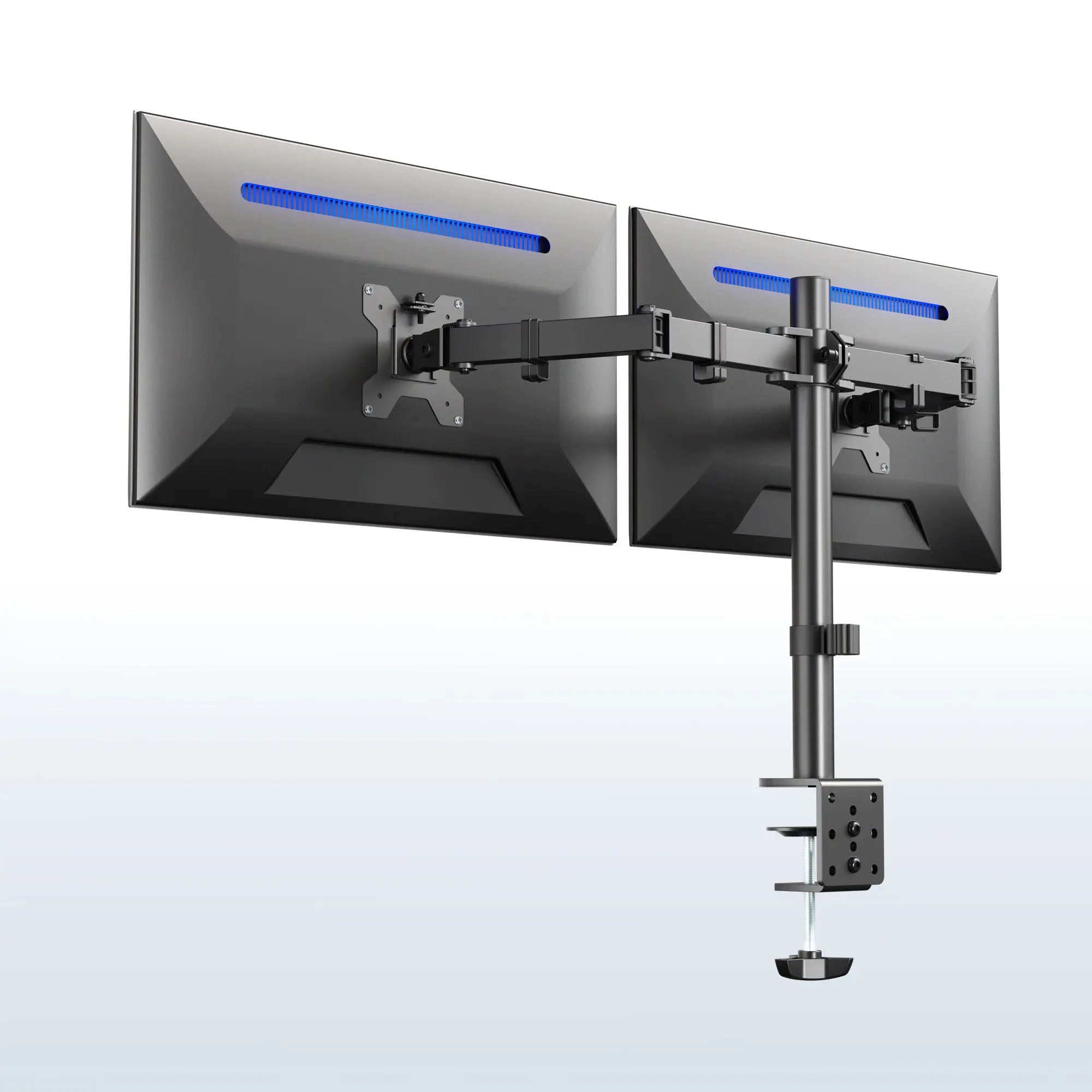 Dual Monitor Desk Mount Adjustable Stand - 13" to 38" Screens