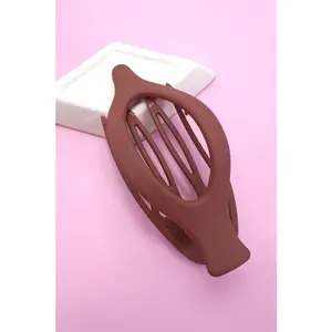 Oval Lay Down Flat Claw Clip