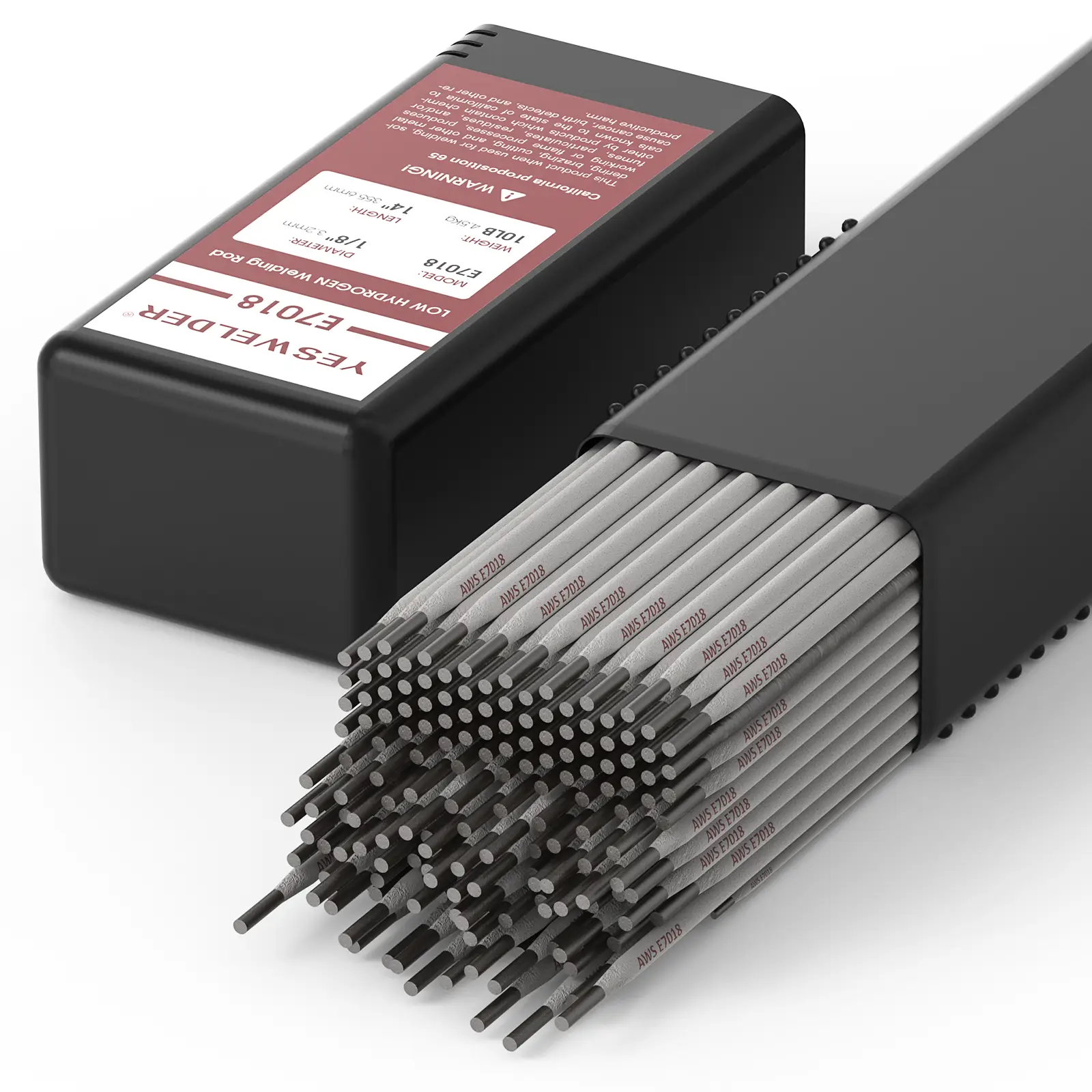 YESWELDER E7018 3/32" 1/8" 5/32" 10LB Arc Welding Rod, 10-Pound Low Hydrogen Carbon Steel Stick Electrodes