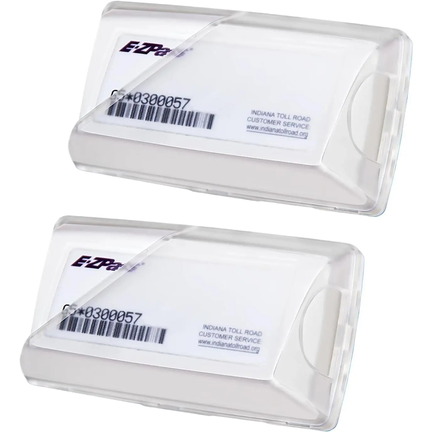 EZ Pass Holder, 2 Pack Ez Pass Holder for Windshield with  Suction Cups, Heat & UV Resistant Toll Transponder Holder for  Fits EZ Pass Mini/iPass in Size 3.7 x 1.9 inches (Clear)