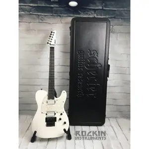 Schecter Sun Valley Super Shredder PT FR Electric Guitar Bundle With Schecter SGR-UNI Hardshell Case, Metallic White