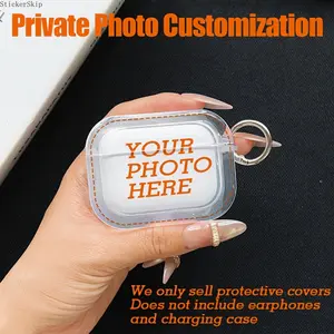 2026 NEW HOT Couple Style Customized Protective Case Cover for Apple AirPods 1/2/3/4/Pro/Pro2/Pro3 TPU Texture Lightweight and Durable Anti-Scratch Shockproof Earphone Charging Box Accessory with Buckle Personalized Design with Photos
