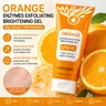 POUQUR Orange Enzyme Exfoliating Gel Cleanser - Brightening Exfoliating Moisturizing Face & Body Scrub Peel, Deep Cleansing, Tender Skin, Dead Skin Treatment, Sohochic Cosmetic Care Body Scrubs, Exfoliating Brightening Body Scrubs