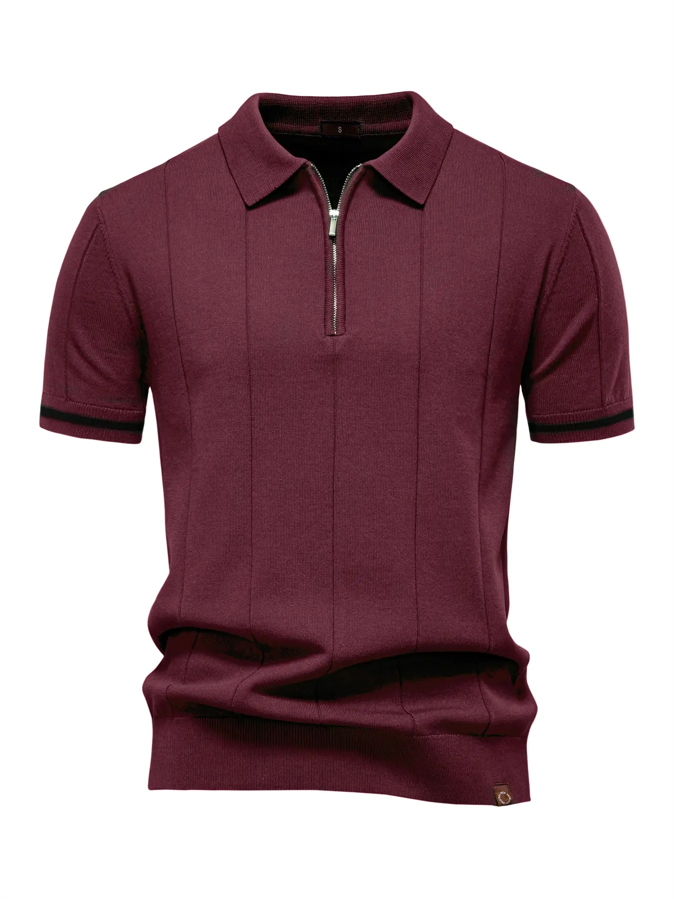Men's Old Money Style Fitted Short Sleeve Polo Shirt Top, Business Social Golf Pure Color Knit Polo, Casual Fashion Menswear Clothing for Men