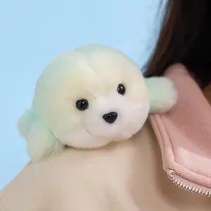 Soft Standing Seal Plush Toy, Adorable Expression, Perfect for Kids' Birthday Gifts, Party Decor, Thanksgiving, Christmas, Valentine's Day